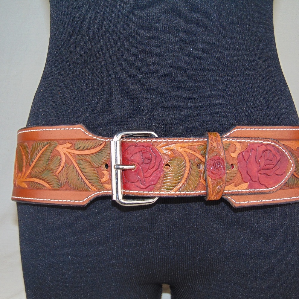 LEATHER SASH BELT